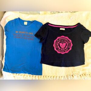 Abercrombie and Fitch Tee: 
Update:one sold-blue,only left:dark blue and black